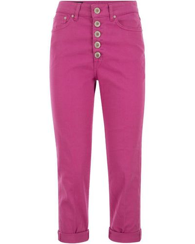 Dondup Koons - Loose-fit Fleece Trousers - Pink