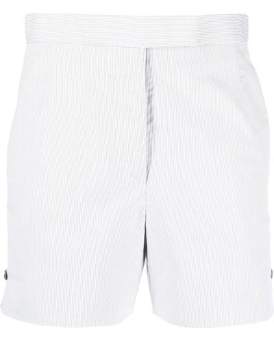 Thom Browne Striped Tailored Shorts - White