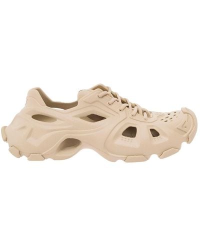 Balenciaga White 'hd' Sneakers With Embossed Logo In Rubber Man - Natural