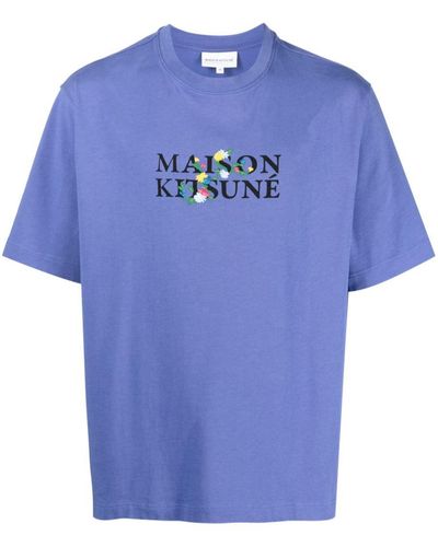 Maison Kitsuné Maison Kitsune' T-shirts And Polos - Blue