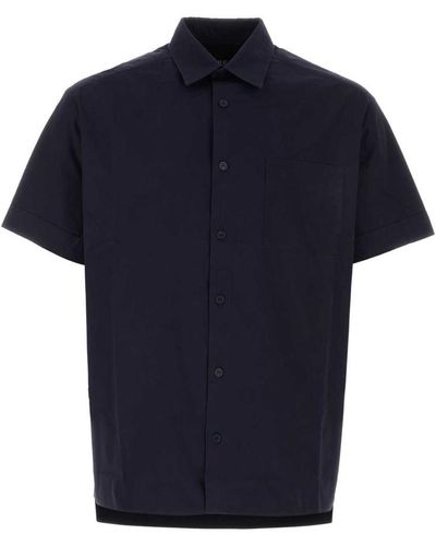 A.P.C. Dark Blue Poplin Ross Shirt