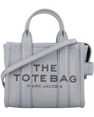 Marc Jacobs The Mini Tote Leather Bag - Gray