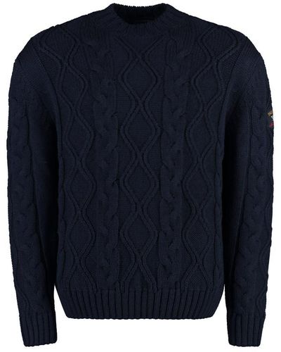 Paul & Shark Cable Knit Sweater - Blue