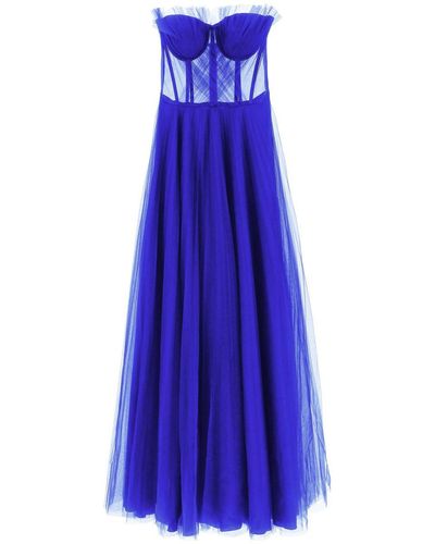 19:13 Dresscode 1913 Dresscode Long Bustier Dress - Purple