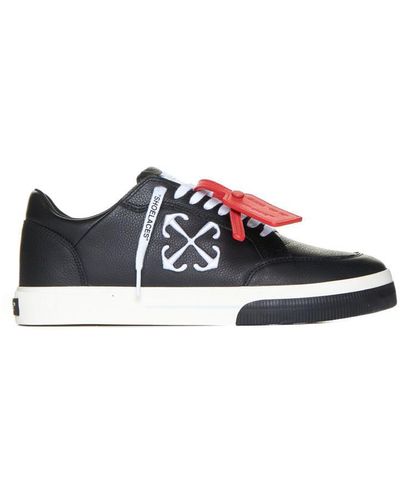 Off-White c/o Virgil Abloh Off- Low Leather Vulcanized Sneakers For - Black