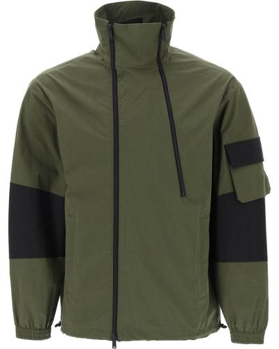 DSquared² Technical Blouson Jacket In Stretch Cotton - Green