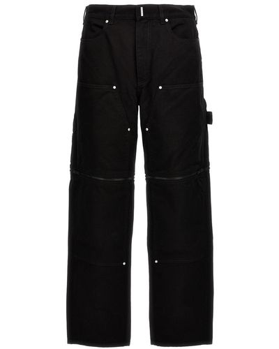 Givenchy Zip Off Carpenter Jeans - Black