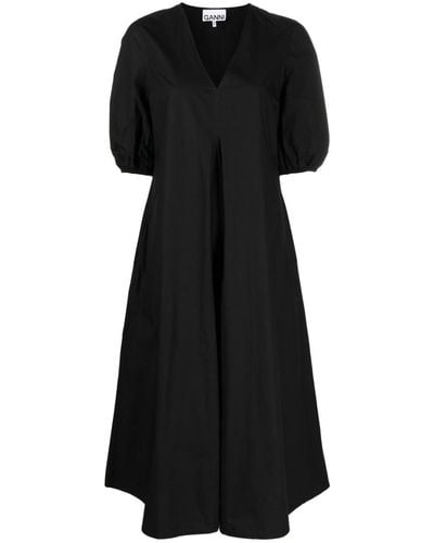 Ganni Long Dress - Black