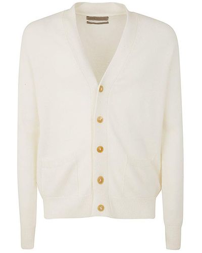Original Vintage Style Wool Cashmere Cardigan - White