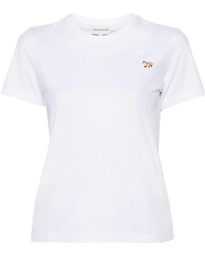 Maison Kitsuné T-Shirt With Logo - White
