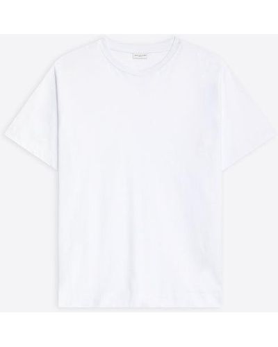 Dries Van Noten 01920-heli 8603 M.k.t-shirt Clothing - White