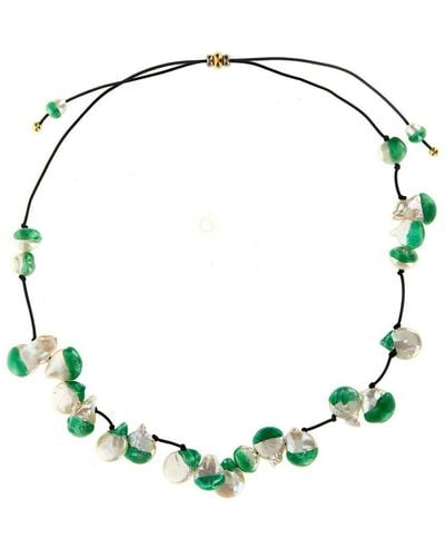 Panconesi 'Vacanza Pearl' Necklace - Green