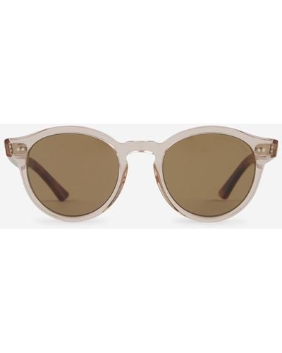 Cutler and Gross Granny Chic Oval Sunglasses - Natural