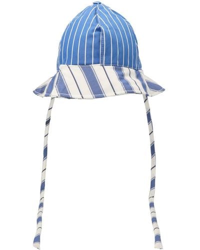 Sunnei Unnei Striped Bucket Hat - Blue