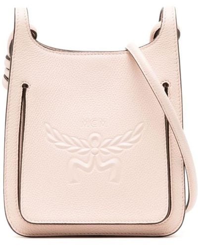MCM Mini Himmel Leather Crossbody Bag - Pink