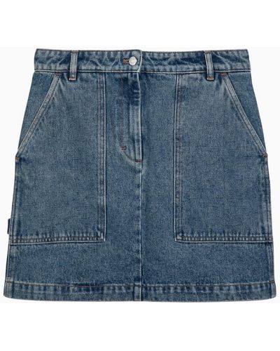 Maison Kitsuné Denim Miniskirt - Blue