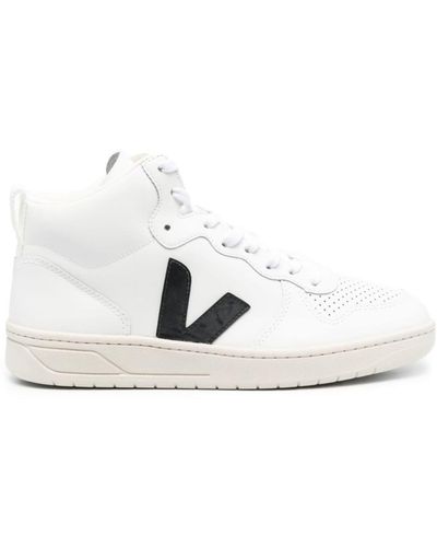 Veja V-15 High-top Sneakers - White