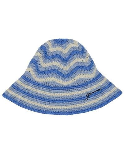 Ganni Hats E Hairbands - Blue