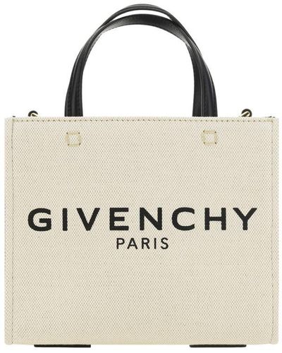 Givenchy Logo-print Mini Canvas Tote Bag - White