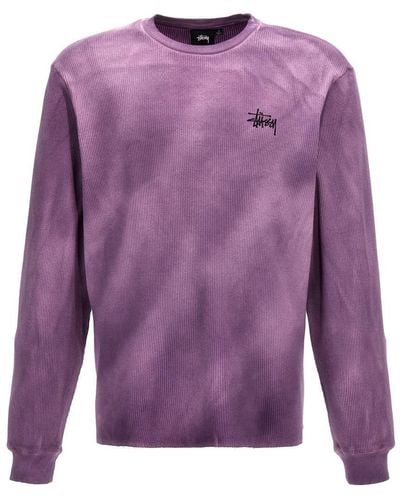 Stussy Logo Sweatshirt - Purple