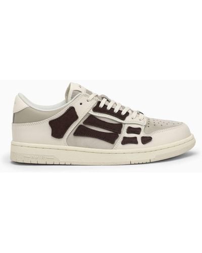 Amiri Skeltop Low Beige/brown Sneaker - Gray