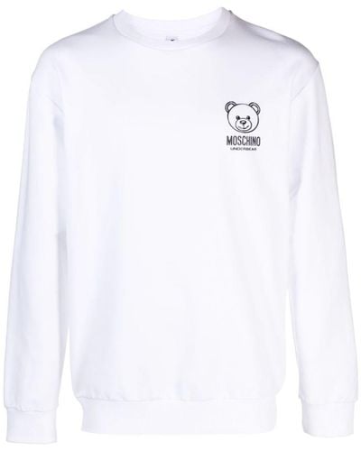 Moschino Teddy Bear Print Sweatshirt - White