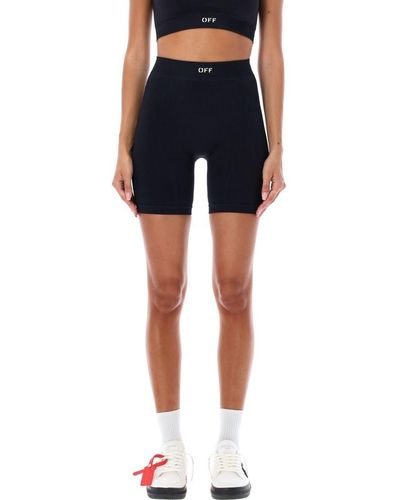 Off-White Outlet: shorts in cotton - Black