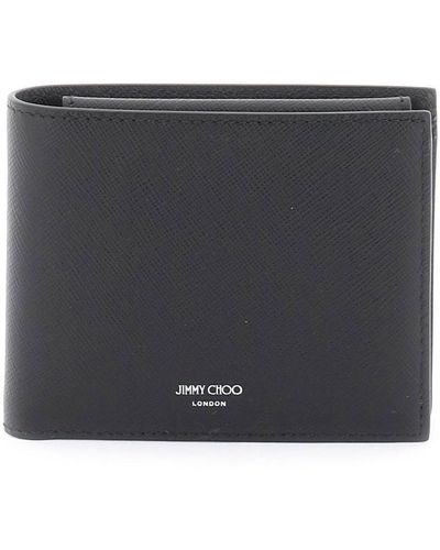 Jimmy Choo Leather Bifold Wallet - Black