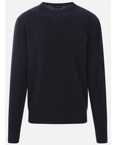 Giorgio Armani Sweaters - Blue