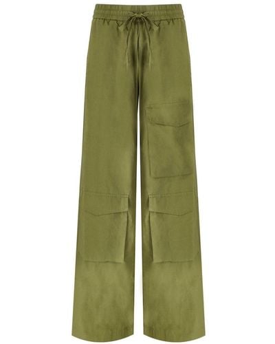 Essentiel Antwerp Fopy Khaki Cargo Pants - Green