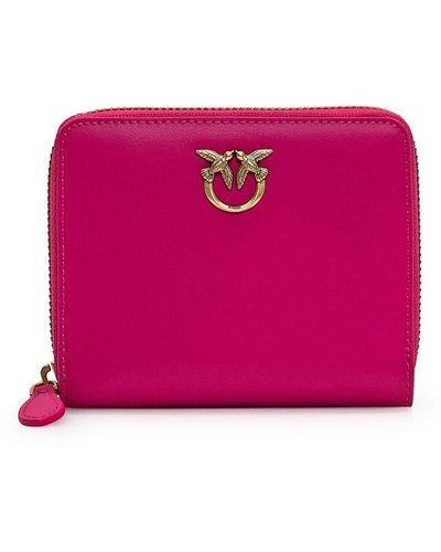 Pinko Logo Wallet - Pink