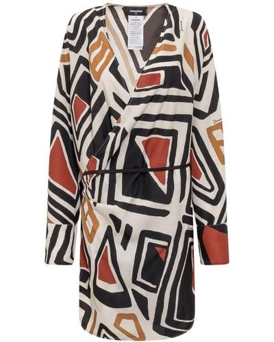 DSquared² Dress With Print - White