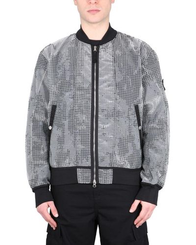 Stone Island Shadow Project Distorted Bomber - Grey