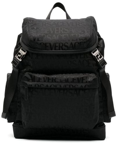 Versace Allover Backpack - Black