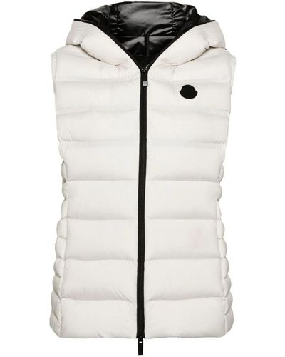Moncler Aliterse Hooded Down Gillet - White