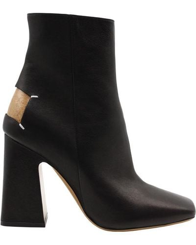 Maison Margiela Ankle Boots With Decortique Detail Shoes - Black