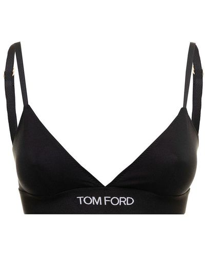 Tom Ford Top With Logoed Band - Black