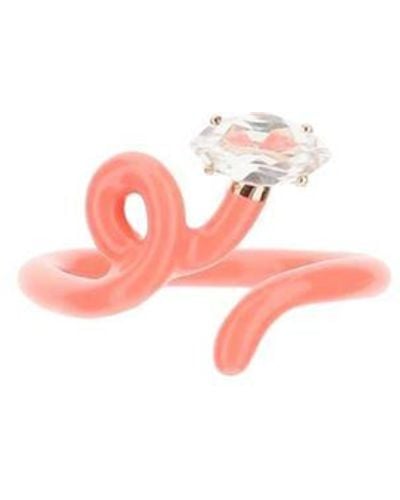 Bea Bongiasca Tendril Pink Ring With Small Boat Accessories