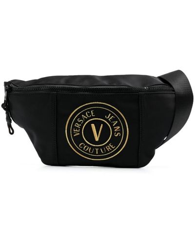Versace Logo-patch Belt Bag - Black