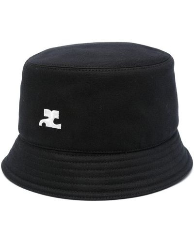 Courreges Bucket Hat - Black