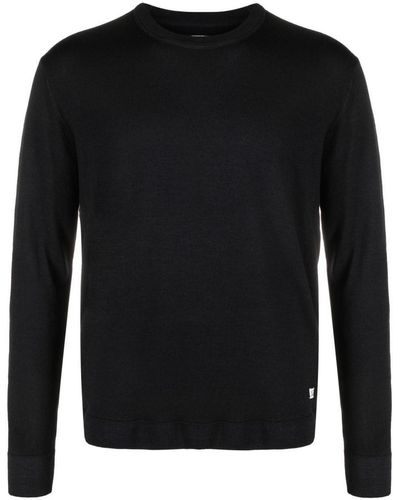 C.P. Company Crew-neck Wool Sweater - Black