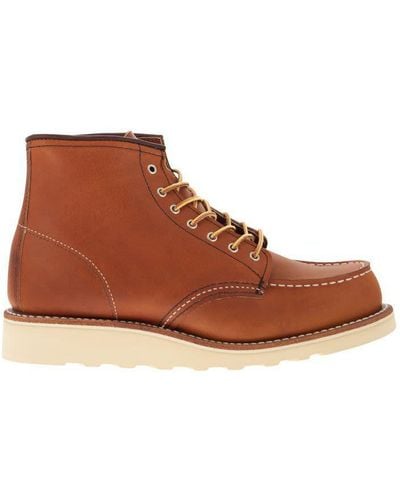 Red Wing Classic Moc - Leather Lace-up Boot - Brown