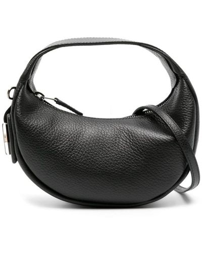 Hogan H-bag Leather Crossbody Bag - Black