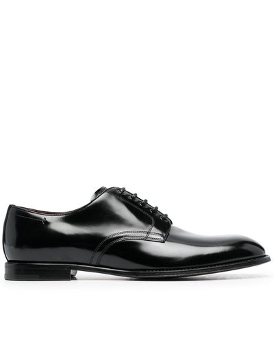 Dolce & Gabbana Brushed Derby Shoes - Black