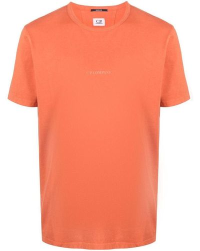 C.P. Company Logo Print T-shirt - Orange