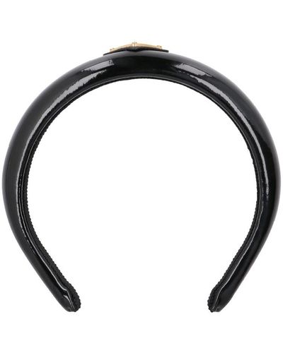 Prada Leather Headband - Black