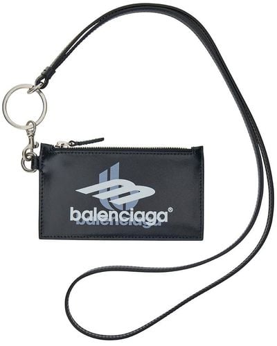 Balenciaga Cash Card Case On Keychain Box - Black