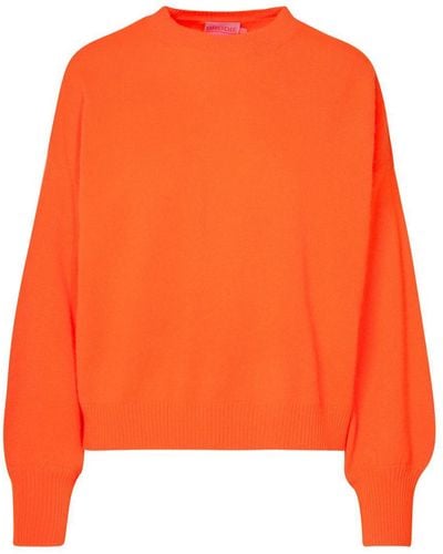 Brodie Cashmere Orange Cashmere Sweater