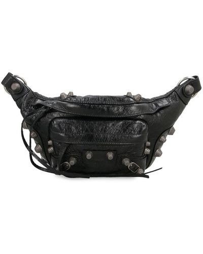 Balenciaga Le Cagole Leather Belt Bag - Black