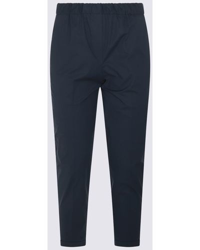 Antonelli Navy Blue Cotton Pants